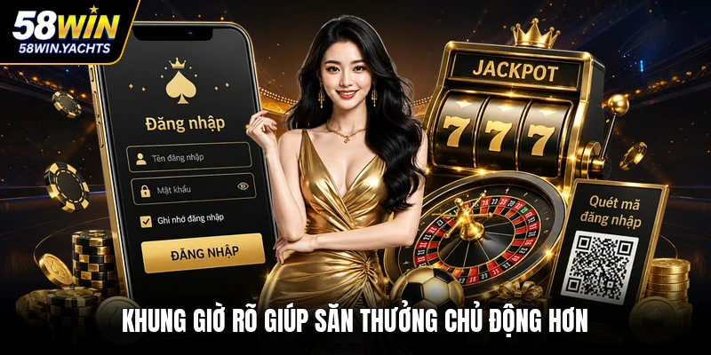 Khung giờ rõ giúp săn thưởng chủ động hơn